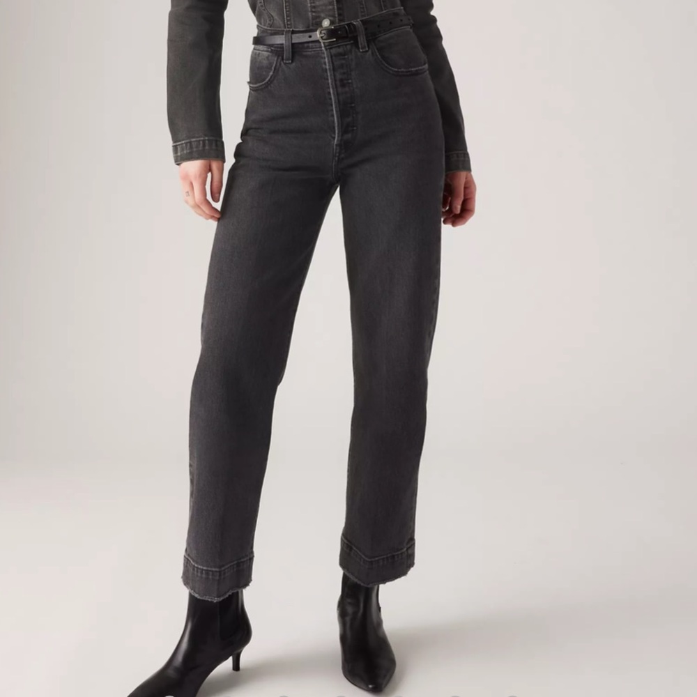 Levi’s Premium Ribcage Straight Ankle Tailored Jeans Size 26 NWT